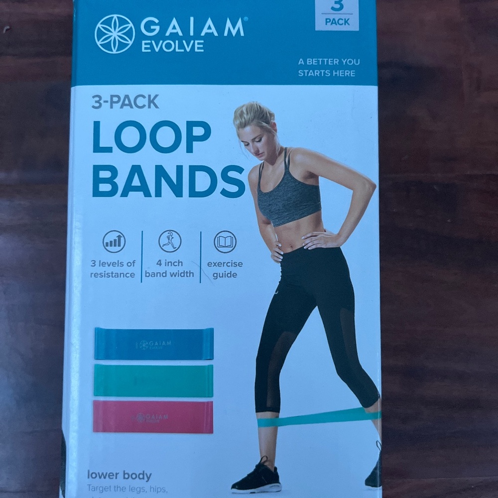 GAIAM Evolve 3-Pack Loop Workout Bands